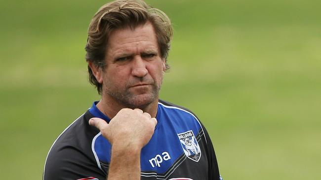 The Bulldogs want to end the dispute with Des Hasler. (Stephen Cooper)