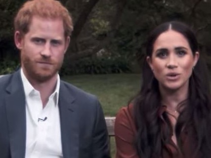 Screen grabs -  Prince Harry and Meghan Markle are facing criticism after urging Americans to register to vote in the upcoming US election during a televised Time 100 special.  Credit: Time