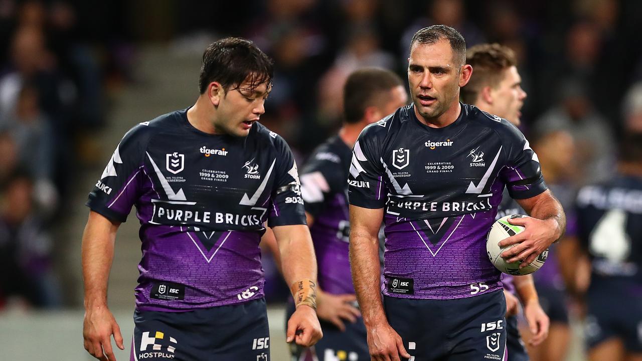 Cameron Smith (R) was well aware he had Brandon Smith waiting in the wings behind him. Picture: Kelly Defina/Getty Images