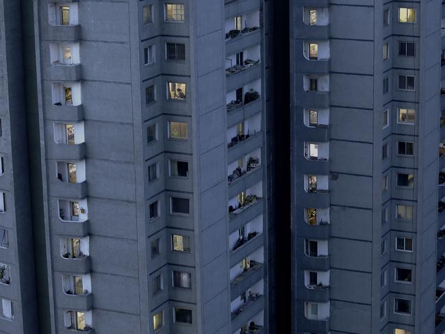 Many North Koreans live in apartments in the capital Pyongyang. Picture: AP Photo/Wong Maye-E.