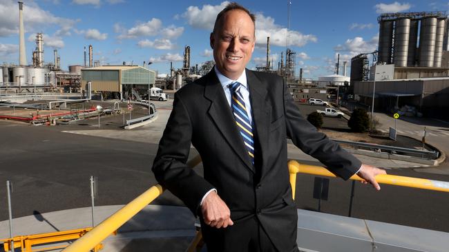 Viva Energy CEO Scott Wyatt at the Geelong refinery.