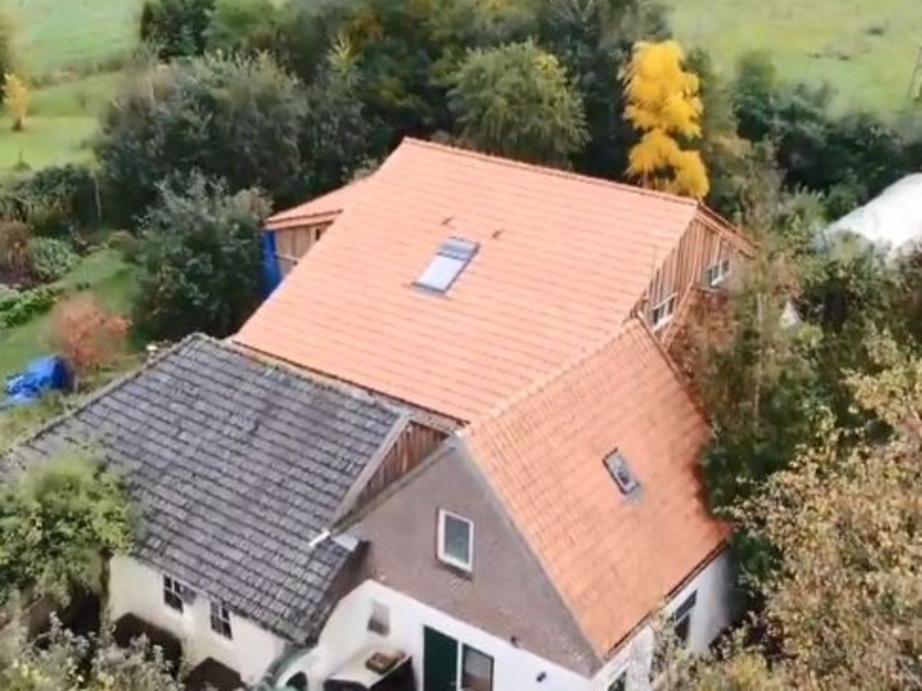 Neighbours said they suspected farmhouse tenant Josef B was ‘cultivating hemp’ after he erected high fences and gates and installed security cameras. Picture: Supplied