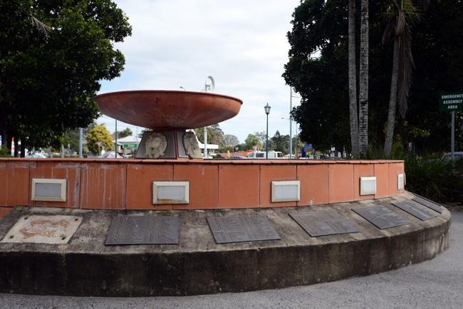 The Lions Fountain at the Lismore City Hall. Photo Cathy Adams / The Northern Star. Picture: Cathy Adams