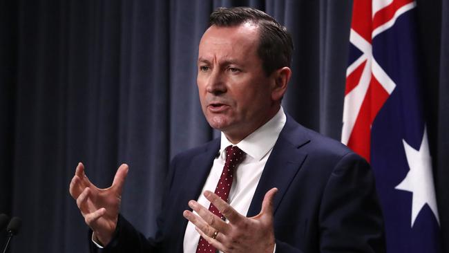 WA Premier Mark McGowan is steadfastly refusing to open his state’s borders. Picture: Colin Murty