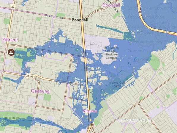 Brisbane flood mapping for Cyclone Alfred: Geebung and Boondall
