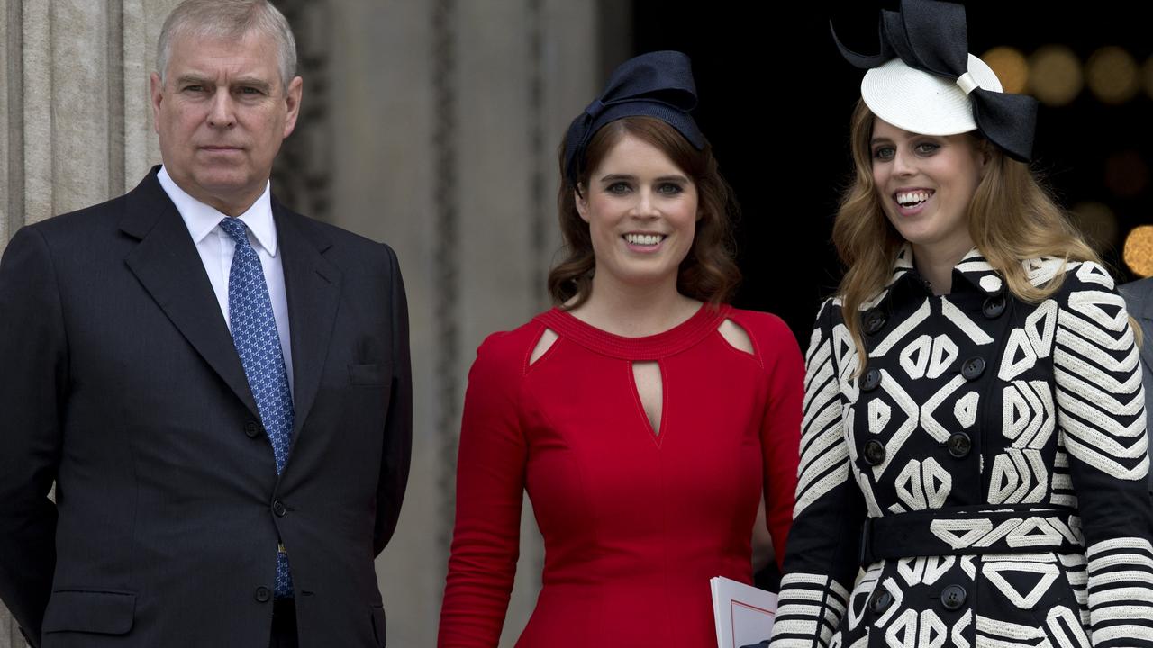 Prince Andrew pays security for Princess Eugenie and Princess Beatrice. Picture: JUSTIN TALLIS / AFP.