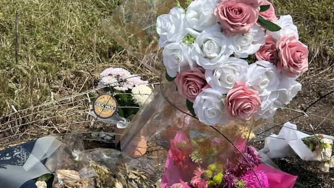 A roadside memorial for a Buckland Park teen killed in a crash in Adelaide's north has grown to several metres as loved ones continue to pay tribute. Picture: Natalie Vikhrov