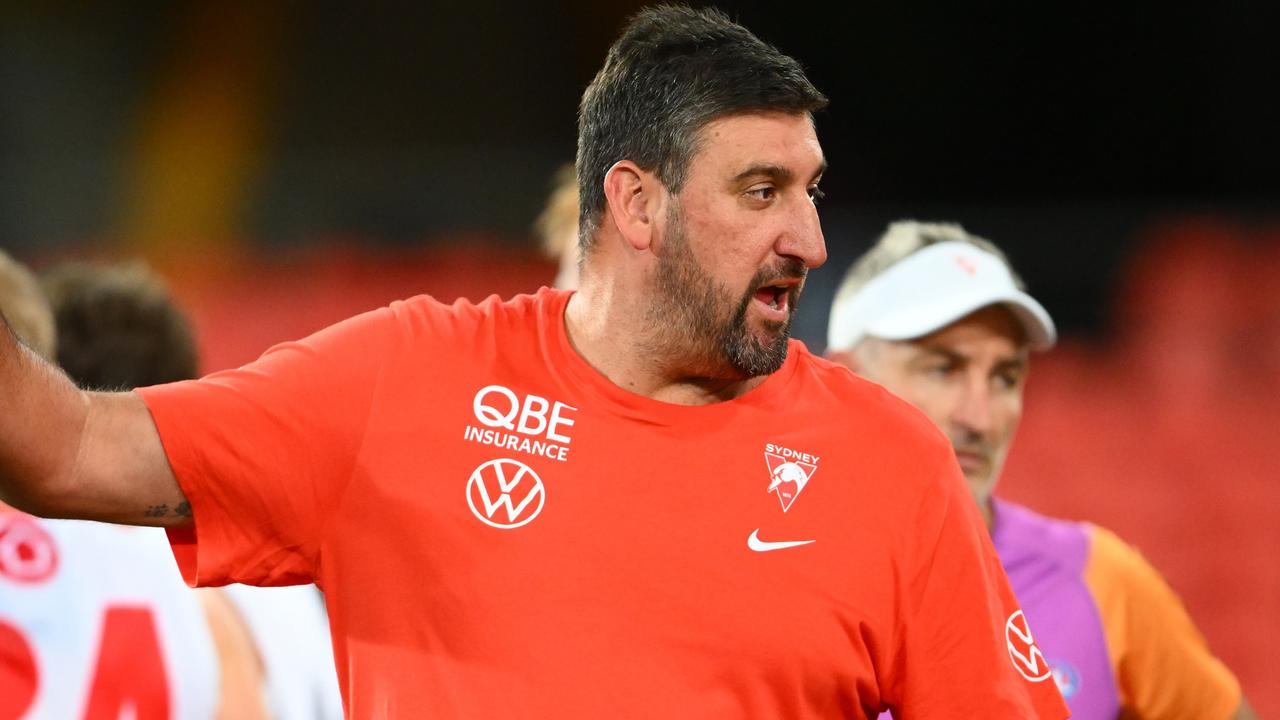 The Sydney players have warmed to Swans coach Dean Cox. Picture: Matt Roberts/AFL Photos/via Getty Images