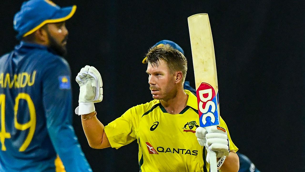 Australia's David Warner (R) was not considered for the ODI captaincy but could yet fill in should his leadership ban be overturned. Photo: AFP