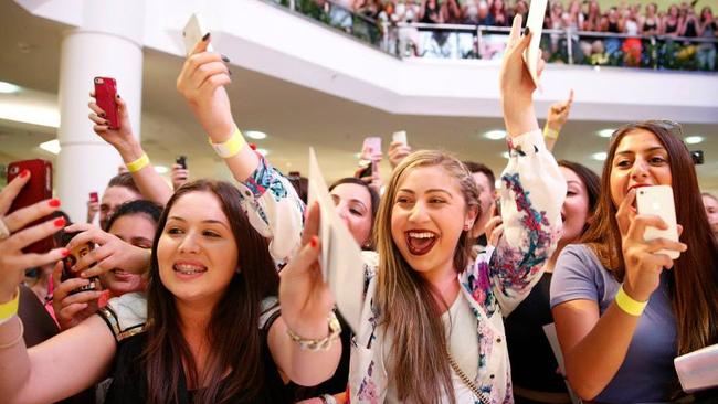 Reality TV stars such as Khloe Kardashian often find their audience at Westfield Parramatta. Picture: Facebook