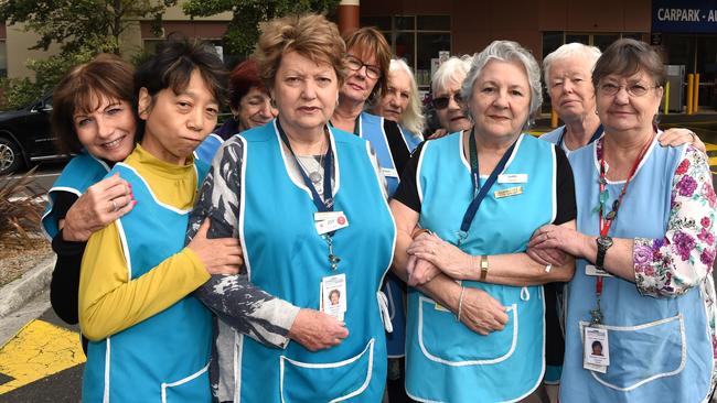 Volunteers fear for the future of the Maroondah Hospital Kiosk in Ringwood. Picture: Lawrence Pinder