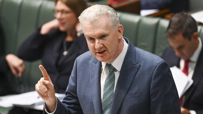 Industrial Relations Minister Tony Burke is refusing to intervene in the DP World dispute with the Maritime Union of Australia. Picture: NCA NewsWire / Martin Ollman