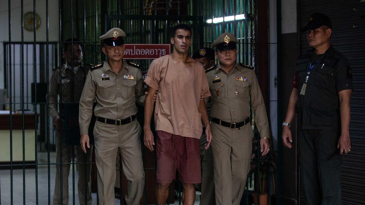 The departure of Hakeem al-Araibi, a refugee footballer, from Bangkok's Criminal Court