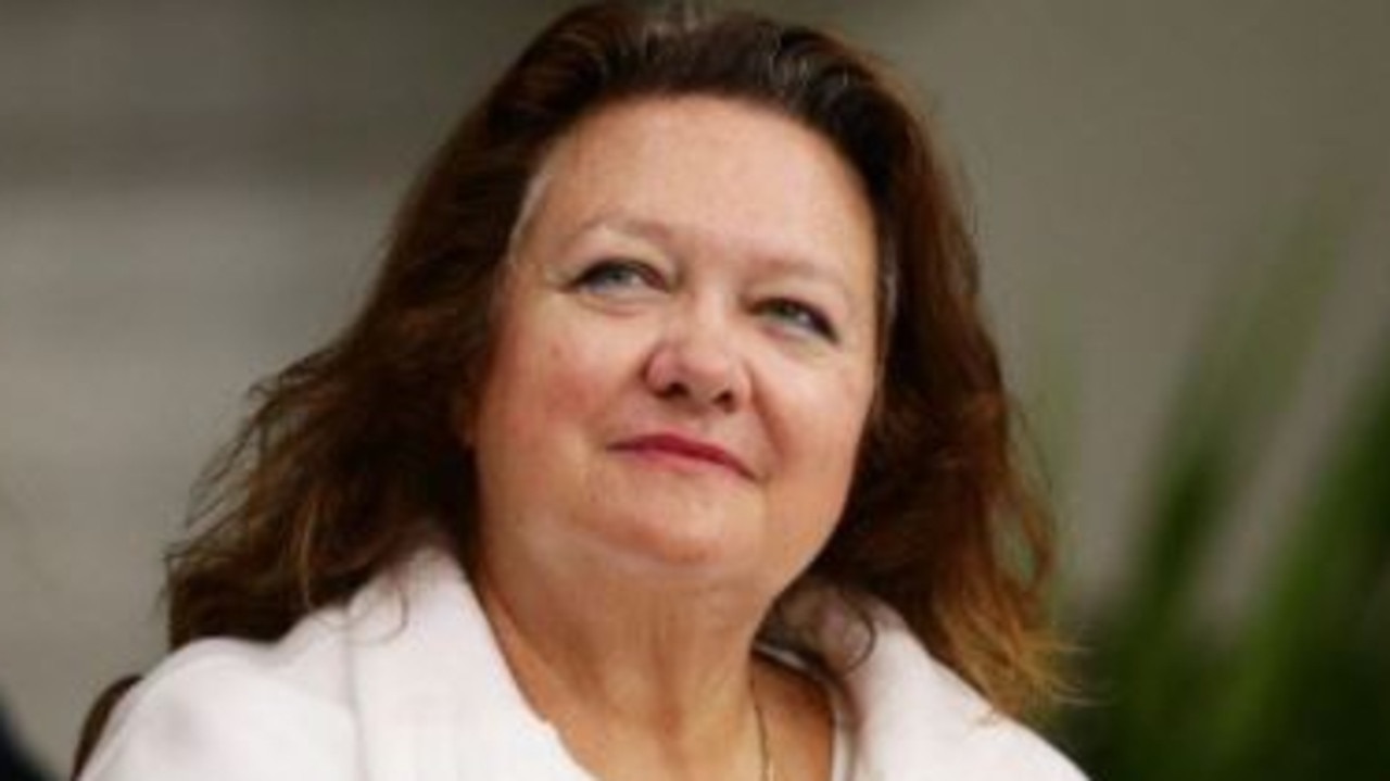 Mining mogul Gina Rinehart has awarded 10 staff members a $100,000 Christmas bonus each. Picture: Getty Images