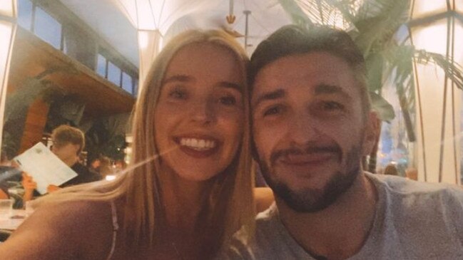 Clare Stokes has paid tribute to her boyfriend Charlie Bradley after his sudden and mysterious death in Bali over the weekend. Picture: Supplied