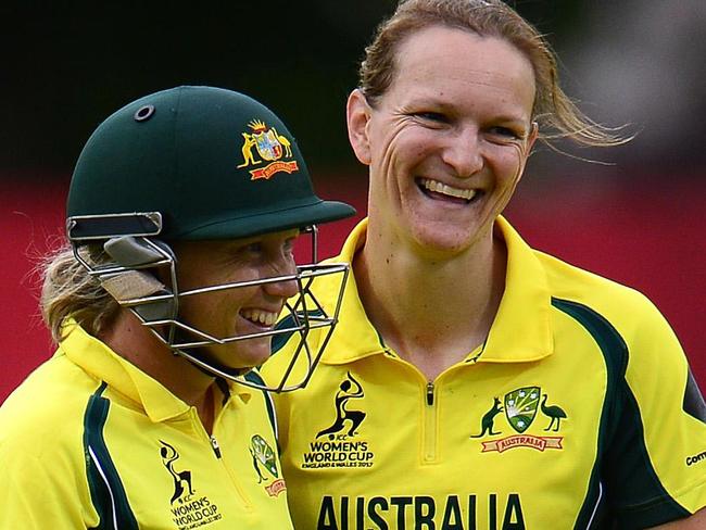 Aley celebrates claiming the wicket of Pakistan batsman Asmavia Iqbal Khokhar in Leicester.