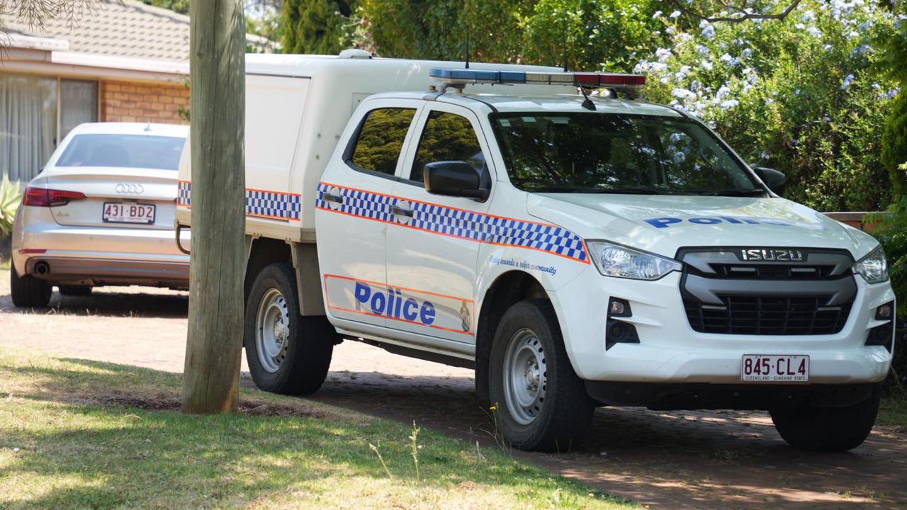 Police at the scene of an alleged tomahawk attack at the Rockville residence in the early morning of October 18, 2023.