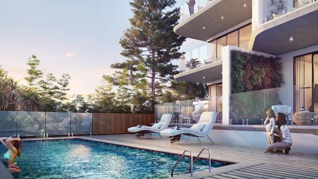 Artist rendition of what the pool area will look like. Picture: McGrath Estate Agents Ulladulla.