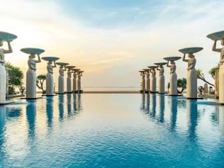 Take 64 per cent off private villas at the famous Mulia Villas. Picture: Luxury Escapes