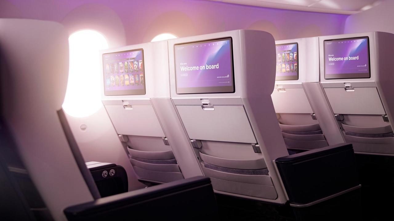 Premium Economy seats on Air New Zealand’s newly retrofitted 787s.