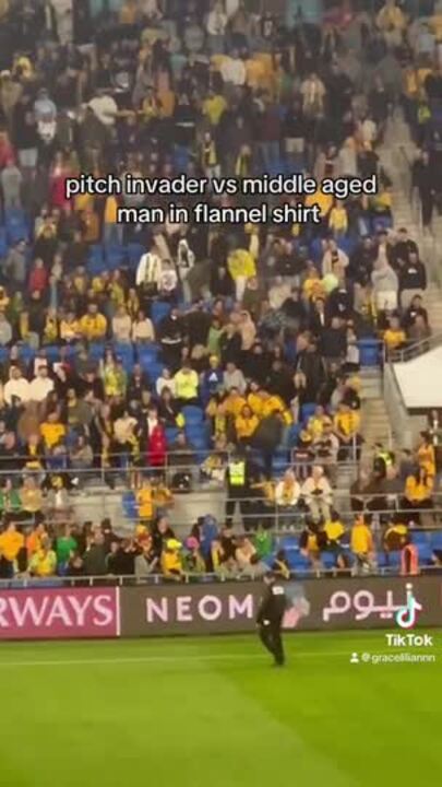 Pitch invader's escape at Socceroos World Cup qualifier spoiled by spectator