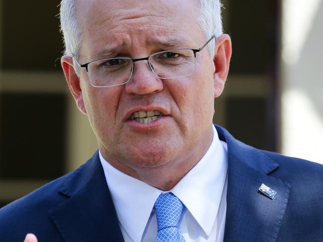 PM Scott Morrison is under pressure over the rape allegation against a minister. Picture: NCA NewsWire / Gaye Gerard