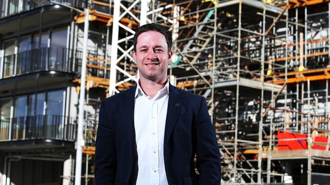 Executive director for Master Builders, Tasmania, Matthew Pollock as they are releasing their major policy submission to State Government to kick start the economy. Picture: Zak Simmonds