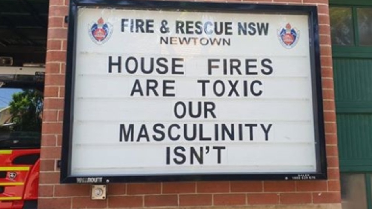 A Sydney fire station has apologised after posting a controversial noticeboard message in response to Gillette's recent headline-making advertisement.