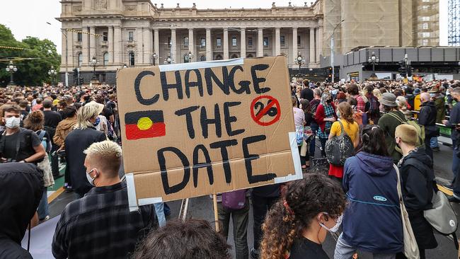 Supporters of changing the date recognise the current Australia Day is wrong, but still want a national holiday to celebrate our great country. Picture: NCA NewsWire / Ian Currie