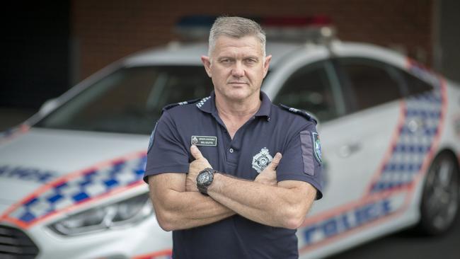 Senior Constable Neil ‘Scuttsy’ Scutts was shot in an unsolved bank robbery in 1999. Picture: Peter Wallis