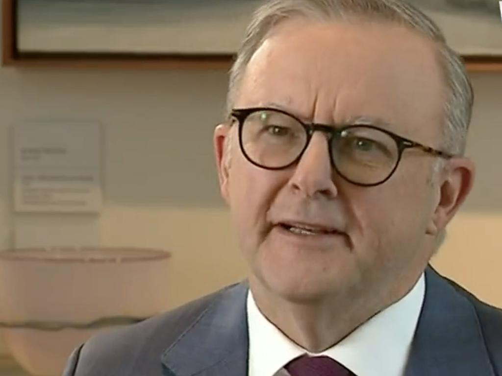 Mr Albanese told viewers there was "nothing to fear" about voting yes in the upcoming referendum. Photo: 10 News