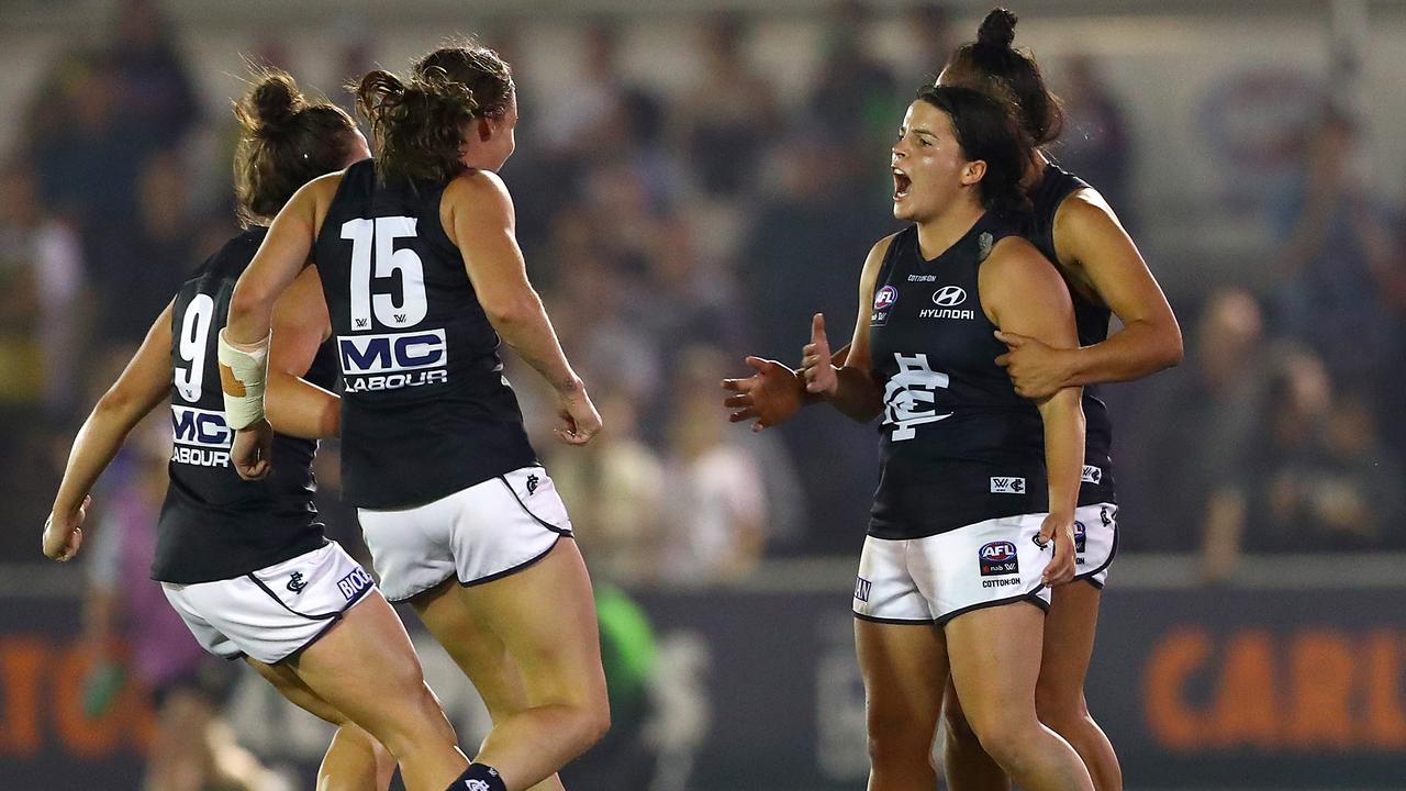 Maddy Prespakis starred in Carlton’s win over Richmond. Picture: Kelly Defina