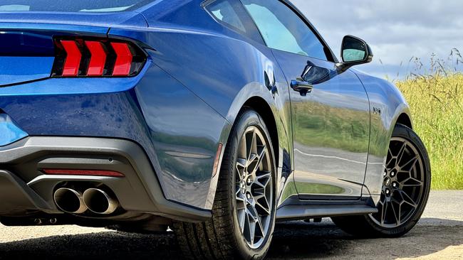 The Mustang has classic ‘Coke bottle’ curves. Photo: David McCowen