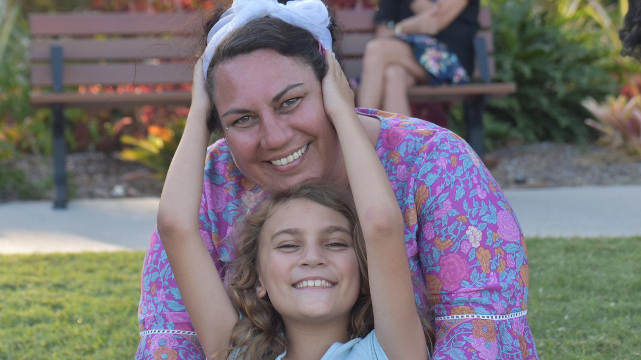 Ellie Davis and her mum Sacha at the Mackay Rainbow Pride Family Day, October 16, 2021. Picture: Lillian Watkins