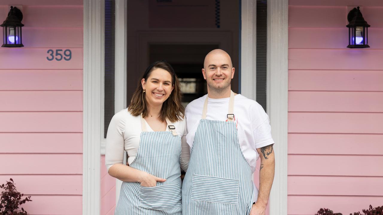 Paige Gailius and Allan Heyne renovated the former Bobby Dre’s cottage in Pakington St and turned into a toastie operation called We Are The Press. Photo: Ginger + Mint.