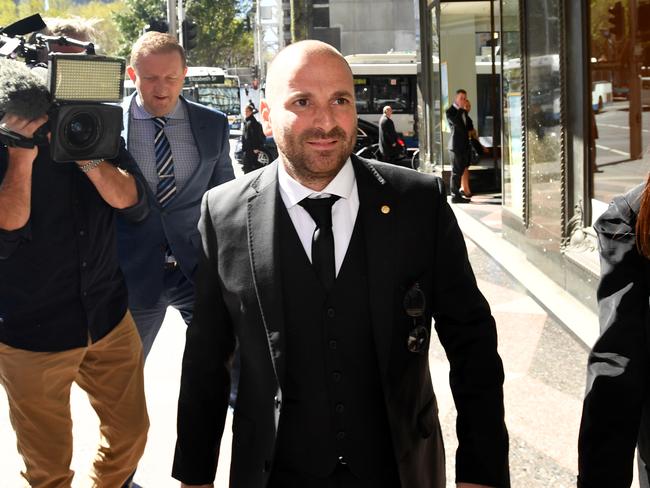 Calombaris apologised for his actions after appearing in court today. Picture: AAP Image/Joel Carrett