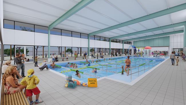 An artist's impression of the proposed Mount Barker Aquatic and Leisure Centre. Picture: Supplied