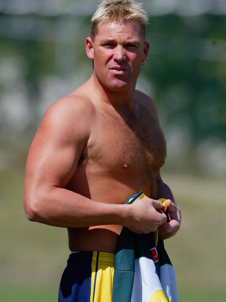 Warne would go on diets to get shredded. (Photo by Jonathan Wood/Getty Images)