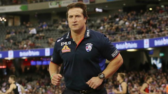 Bulldogs coach Luke Beveridge has signed a contract extension. Picture: Michael Klein.