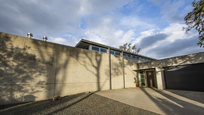 Brunella and Carlo Novello's concrete home at Ocean View. Picture: Foxtel/GDA.