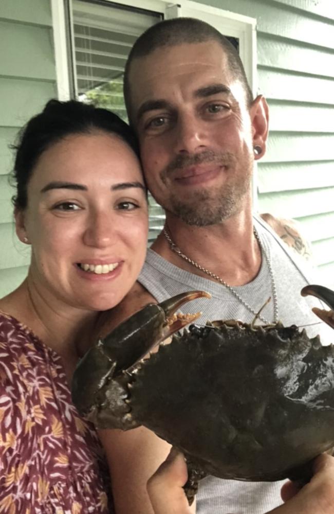 Ebony and Dan Johnson went without a fish dinner on Saturday night after a crocodile ate their catch. Picture: Supplied