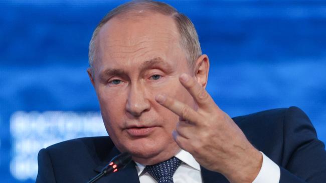 Russian President Vladimir Putin has boasted about the resilience of his nation’s economy. Picture: AFP