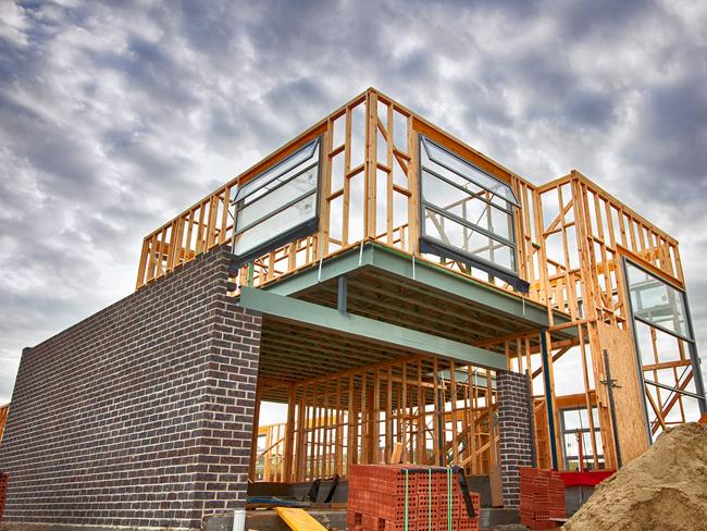 Home under construction  Picture: istock