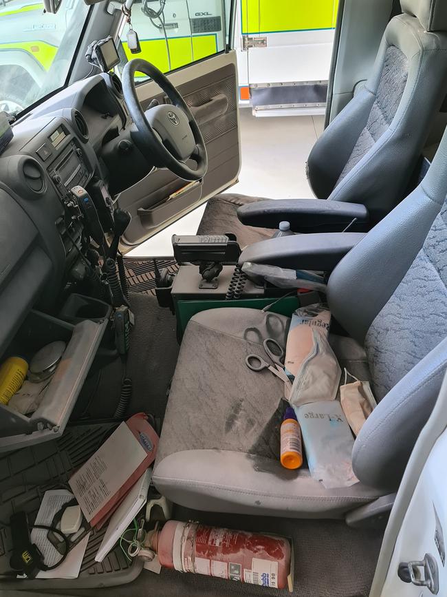 The teenager broke in through the window, and trashed the car.