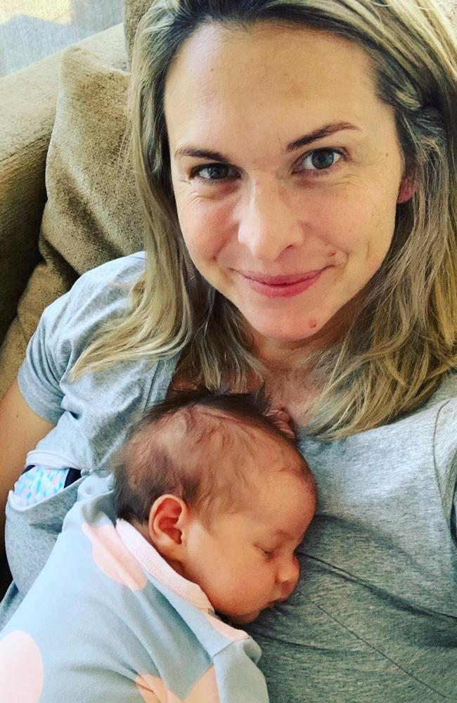 The mother-of-three is a mental health advocate. She recently opened up about suffering from postnatal depression following the birth of her eldest daughter Poppy. Picture: Instagram/LibbyTrickett