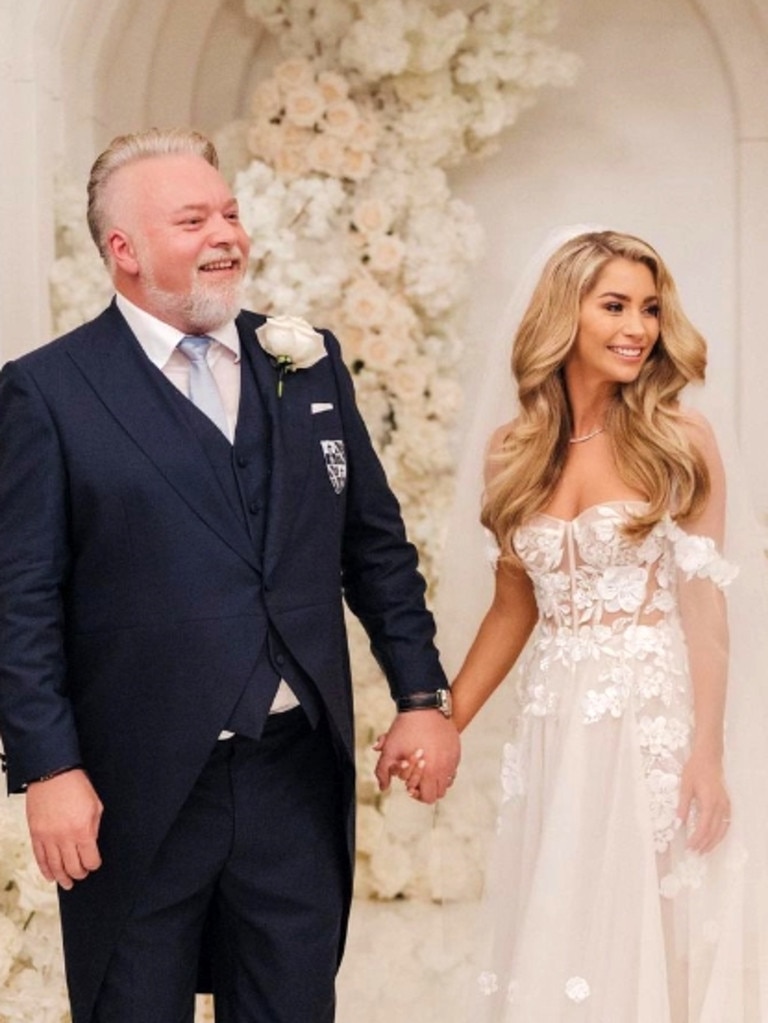 Radio personality Kyle Sandilands has officially tied the knot with long-term partner Tegan Kynaston. Picture: Instagram/ kiis1065