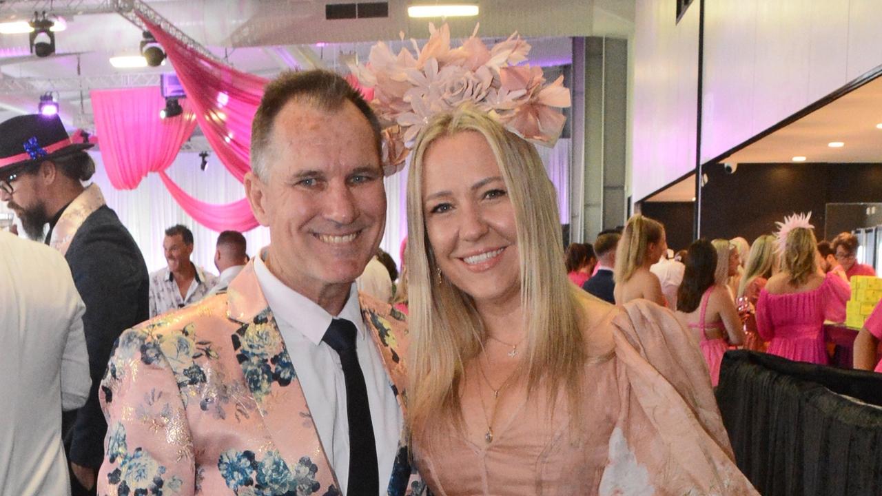 Rick and Nicole Turner at Pink Ribbon Race Day in the Events Centre, GCTC Bundall. Pic: Regina King