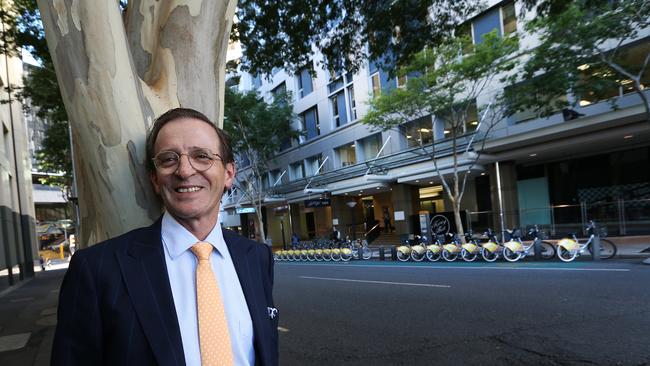 Sentinel Property Group managing director Warren Ebert outside Makerston House in the Brisbane CBD’s North Quarter precinct. Picture: Richard Waugh