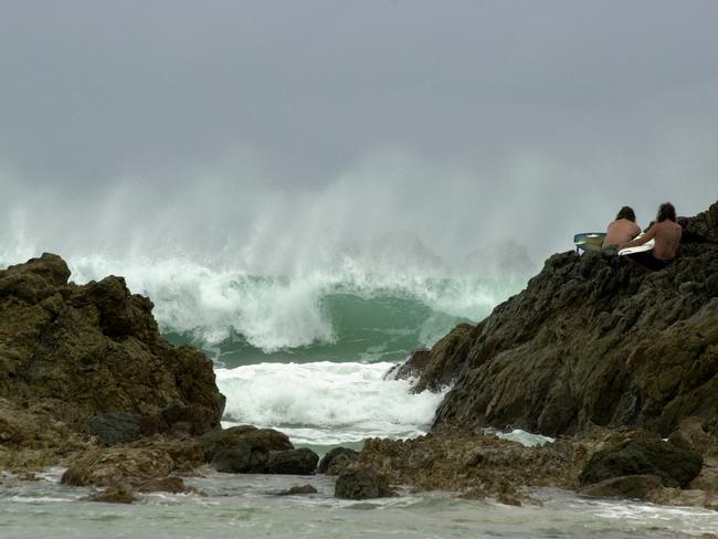 Big seas at The Pass, Byron Bay.