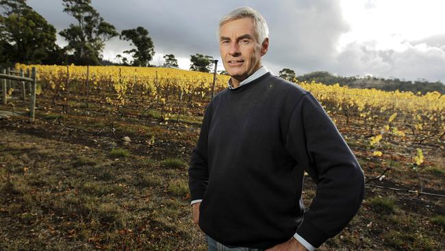 Skills Institute's decision to scrap Tasmania's only viticulture training course has shocked vineyard owners, Bream Creek vineyard owner and wine-maker Fred Peacock at 572 Vineyard